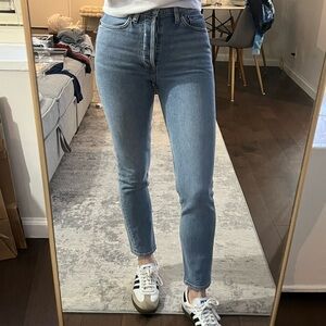 Re/Done 90’s High Rise Ankle Crop Jeans